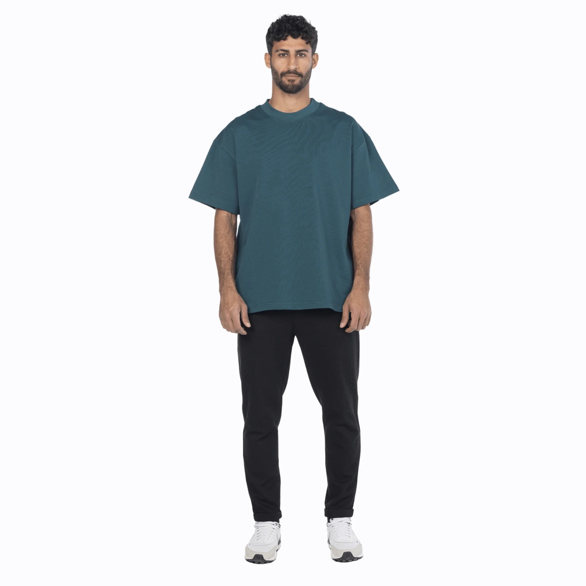 Navy blue cotton oversized t-shirt