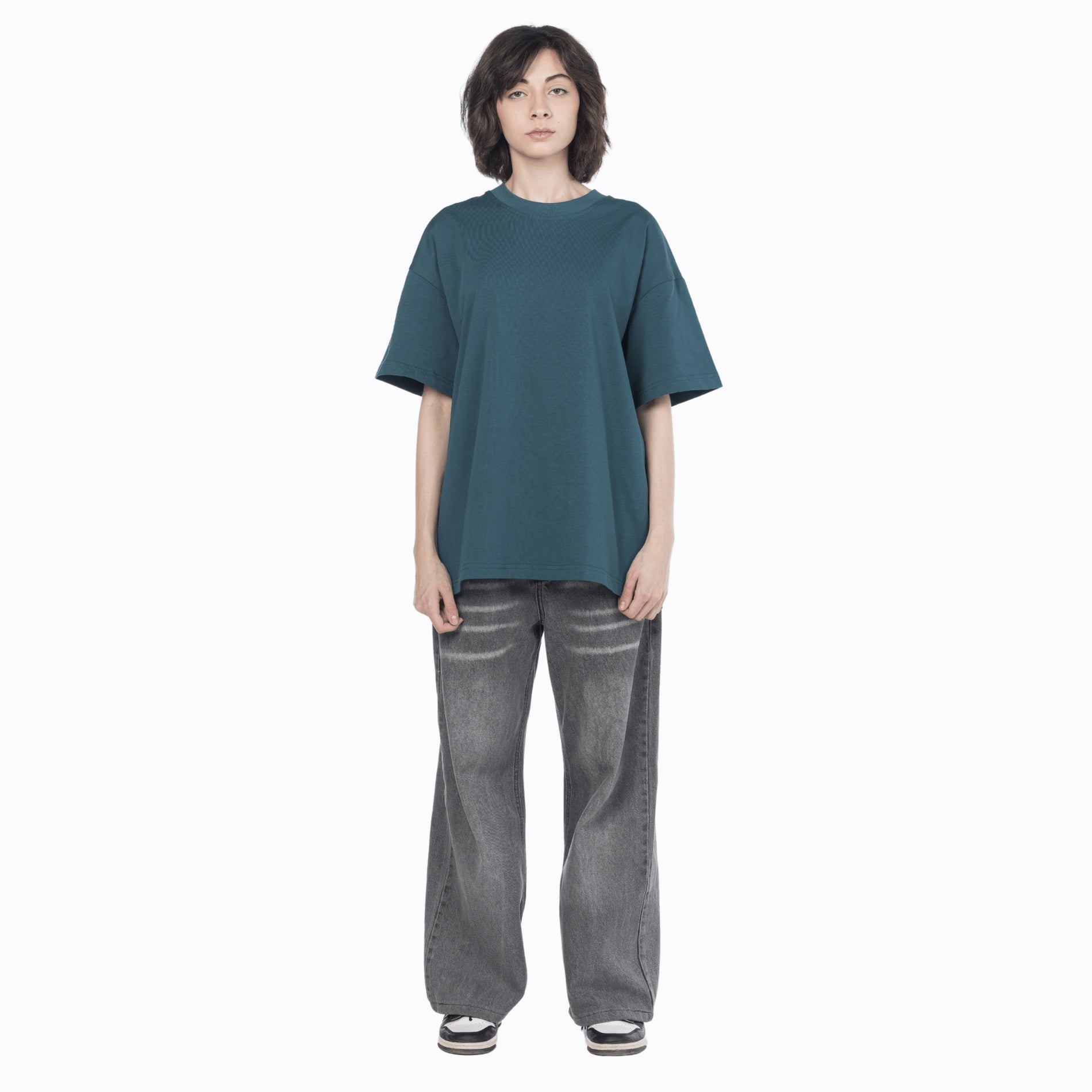 Egyptian cotton oversized crew neck tee