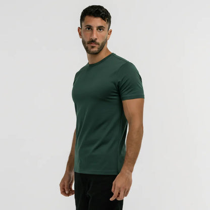 Meadow green premium men’s t-shirt made from Giza Egyptian cotton by Intersect Collection