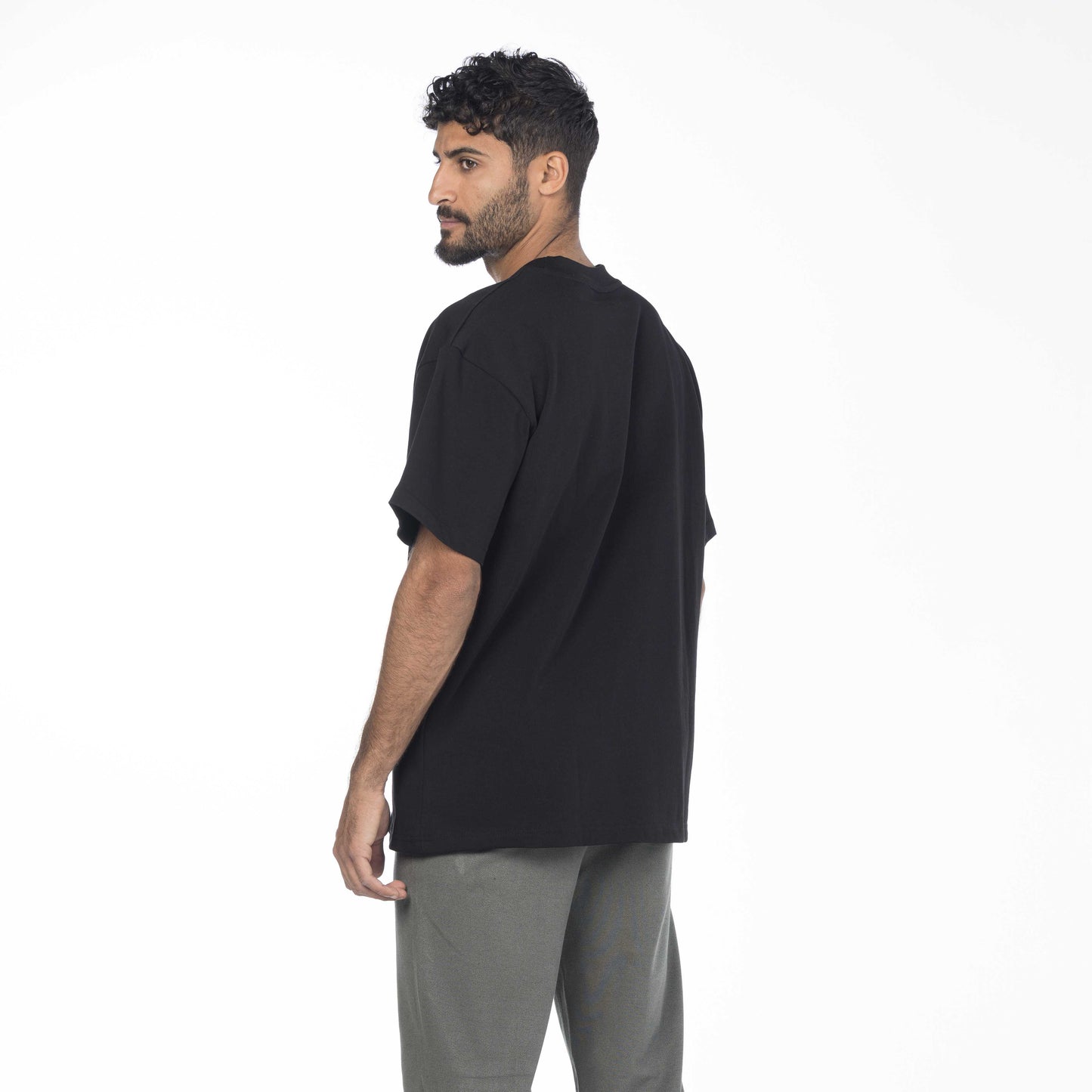 Egyptian cotton black shirt