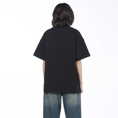 Black relaxed fit tee