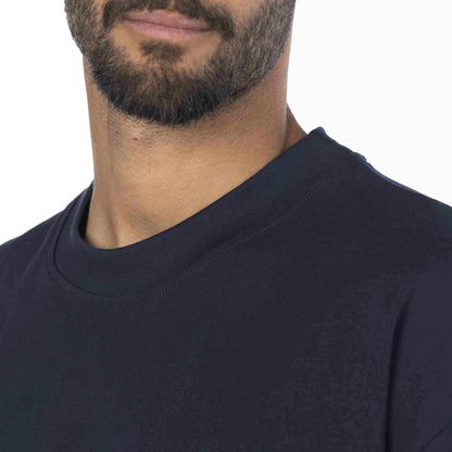 Men drop shoulder crew neck shirt