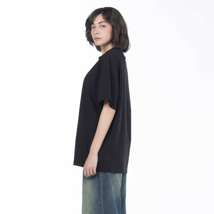 women drop shoulder crew neck shirt